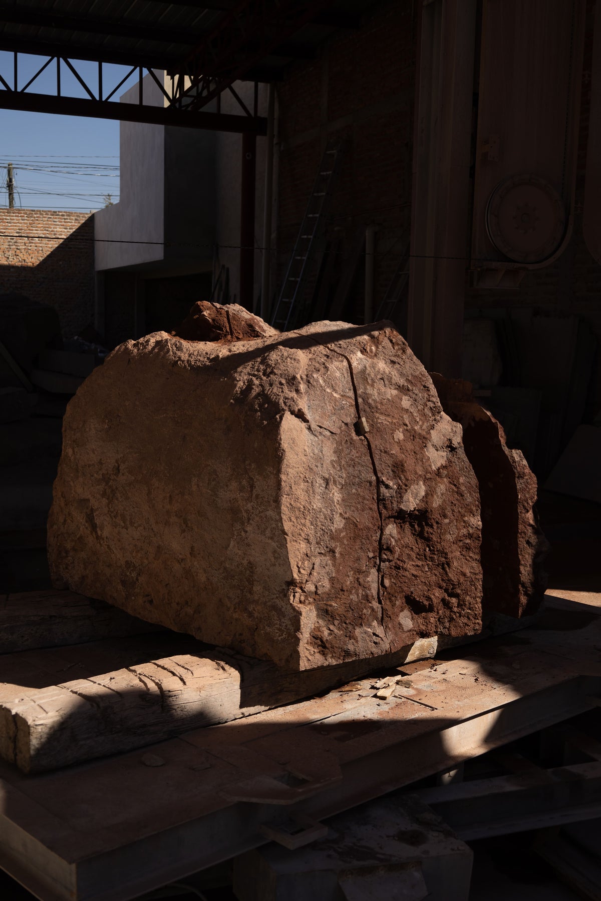 Coa Tezontle Stone Side Table