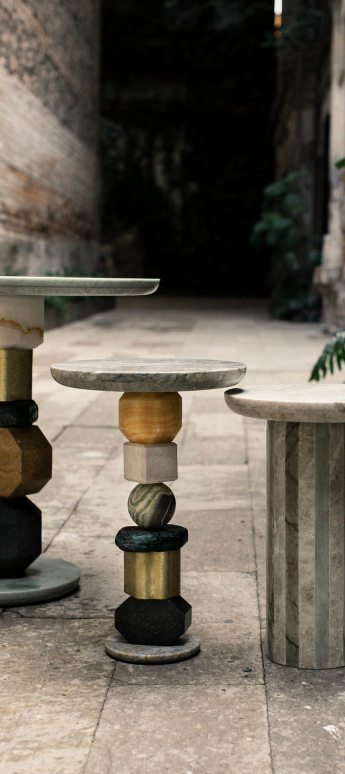 Taller 222 Totem and Slice Side Tables