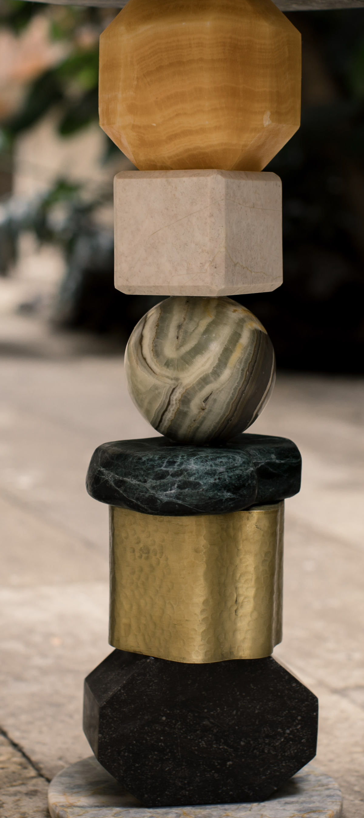 Taller 222 Totem Side Table material detail
